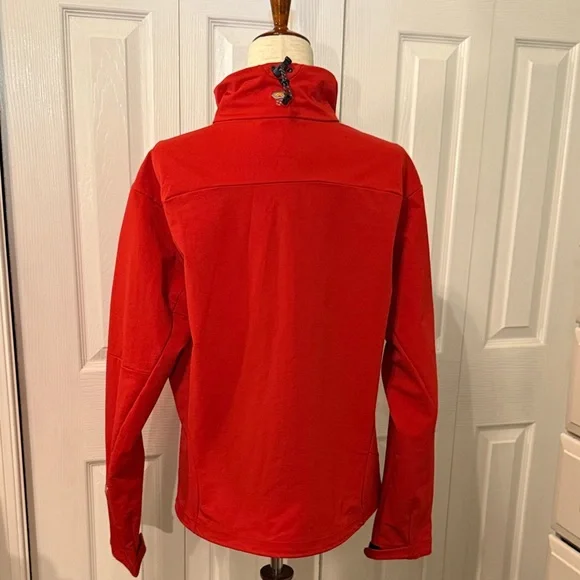 MOUNTAIN HARDWEAR Womens Orange/Red Soft Shell Stretch Lightweight Jacket Sz  L - Picture 8 of 10